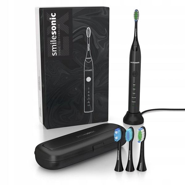 Elektrická zubná kefka Smilesonic EX, čierna